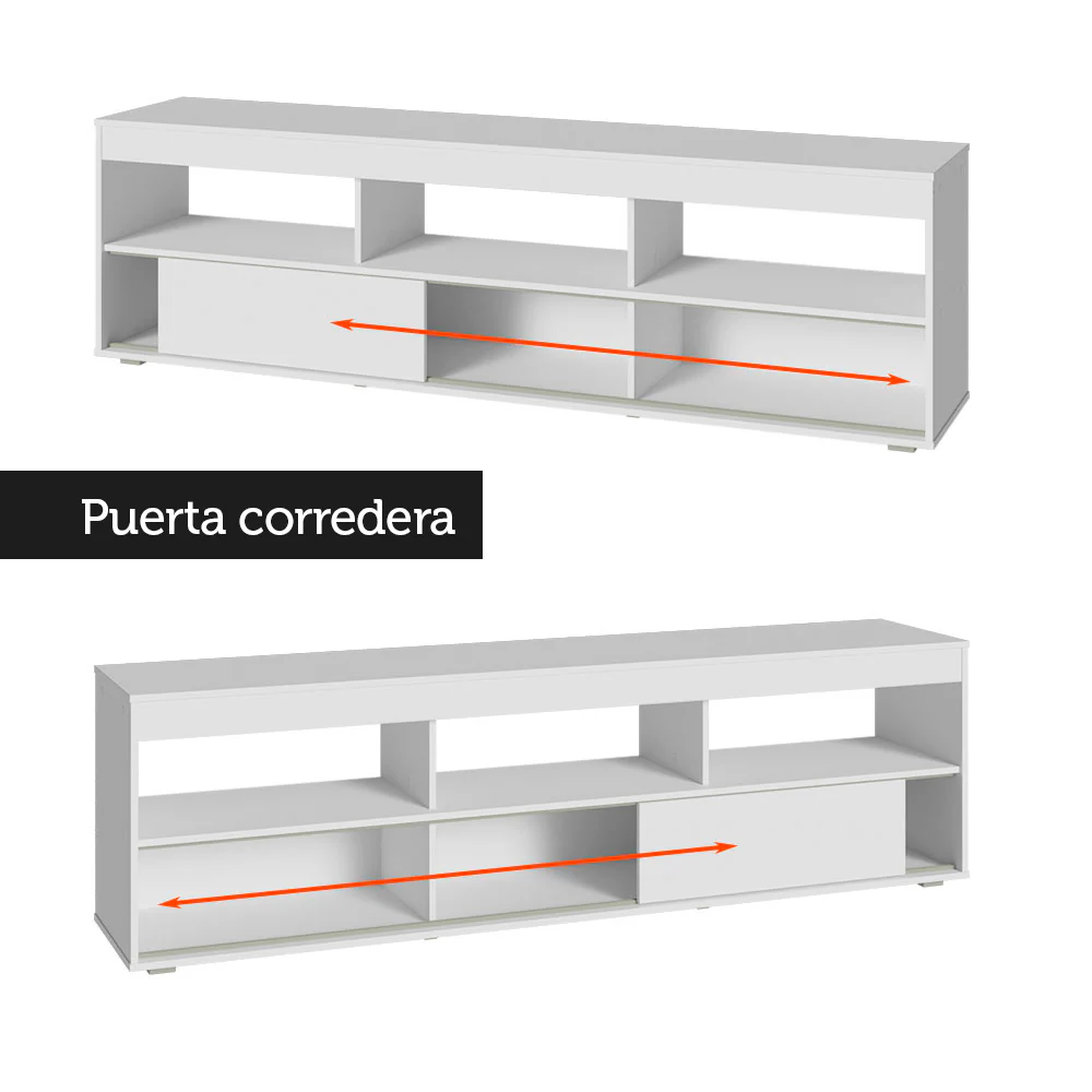 Rack para TV y Panel Hasta 65 Blanco Orlando - Image 6