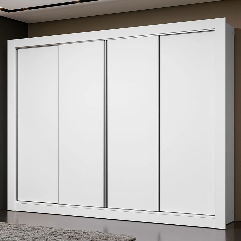 Ropero Placard Madesa Montana 4 Puertas Blanco