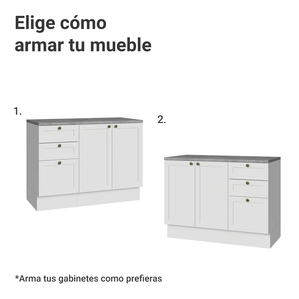 Vanitory 110cm 3 Cajones 3 Puertas Blanco Vik 01 - Image 4