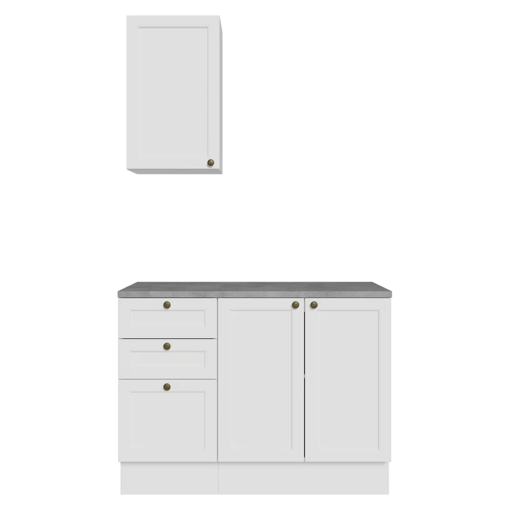 Vanitory 110cm 3 Cajones 3 Puertas Blanco Vik 01 - Image 9