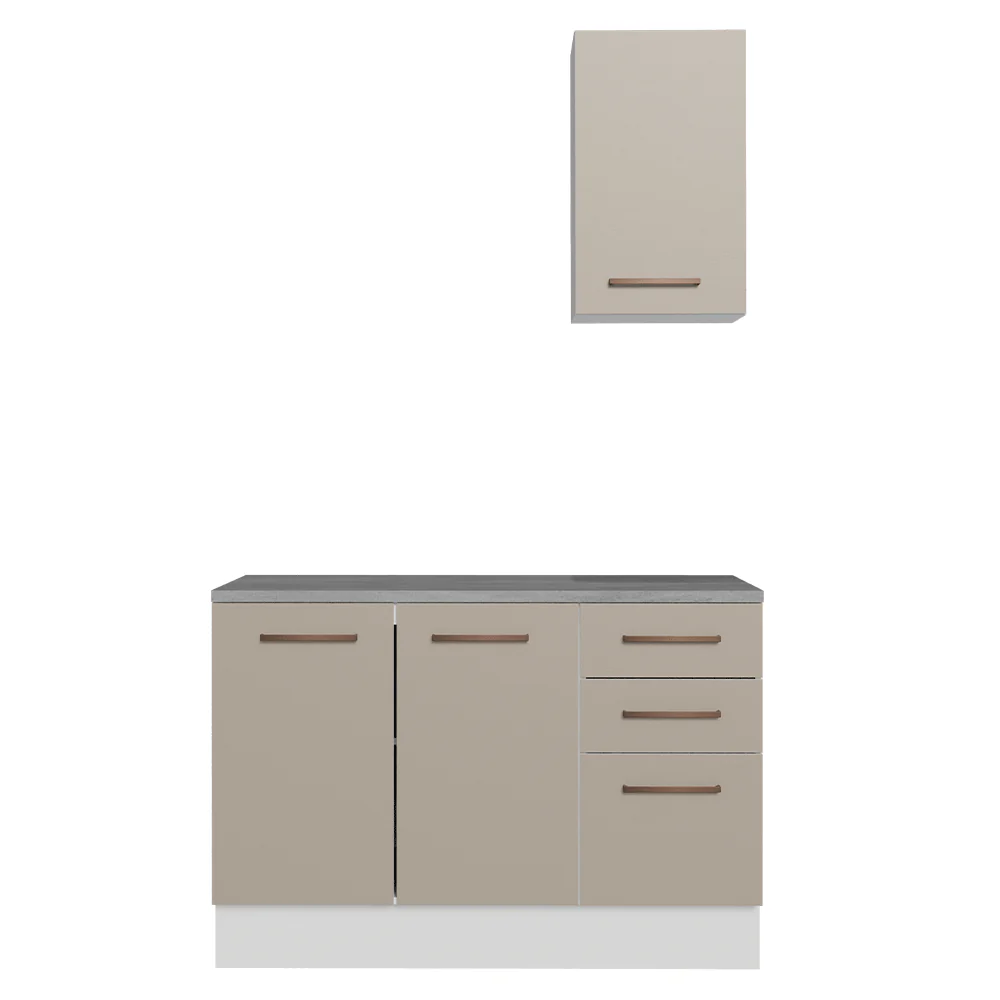 Vanitory 120cm 3 Puertas 3 Cajones Blanco/Crema Agata 01 - Image 9